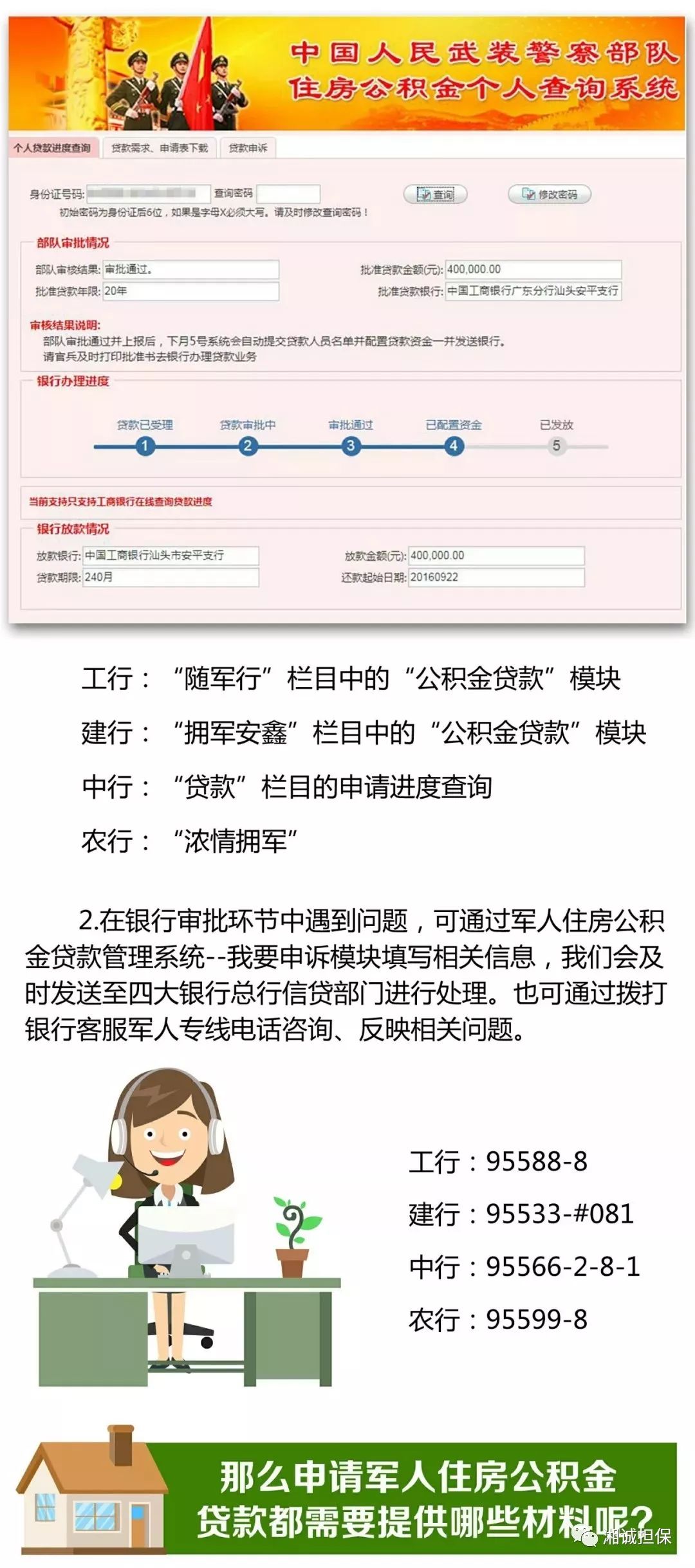 军人公积金贷款表格填写指南