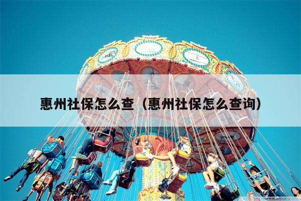 广东惠州怎么查到医保余额？
